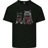 Gildan Gatto & Cane Union Jack Sciarpa Pastore Tedesco Uomo Cotone Leggero T-Shirt