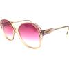 SAFILO Occhiali da sole donna vintage anni 80 made in italy lente rosa plastica Safilo