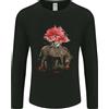 Gildan T-Shirt A Maniche Lunghe Acquerello Zebra E Albero