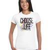 Scegli Life Press Play Donna Musica Retrò T-Shirt Wham Cuffie Cassetta 80s