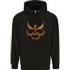 Awdis Felpa Per Bambini Con Cappuccio Evil Mask Black Magic Devil Worship Ouija Skull