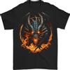 Gildan Fantasia Fuoco Dragon 1 T-Shirt 100% Cotone