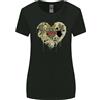 Gildan T-Shirt Donna A Manica Larga Love Flag Saint Barthelemy
