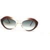 Farben Occhiali da sole donna vintage anni 90 marroni plastica FARBEN rosa e marrone