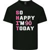 Gildan So Happy Im 90 Oggi 90th Compleanno Età Divertente Uomo Cotone T-Shirt