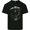 Gildan Il Design Del Teschio Con Il Grim Reaper E La Falce 1 T-Shirt In Cotone Da Uomo