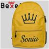 WESTEX Zaino bambina Trekking Personalizzato Glitter Corona e qualsiasi nome Zainetto S
