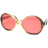 Vintage Occhiali da sole donna vintage anni 80 plastica made italy lente rossa METALFLEX