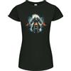 Gildan T-Shirt Donna Petite Con Teschio E Mietitore In Moto 20