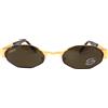 Vintage Occhiali da sole uomo anni 90 vintage metallo donna lente marrone unlimited