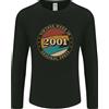 Gildan T-Shirt Vintage Da Uomo A Manica Lunga Del 25° Compleanno Fatta Nel 2001