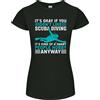 Gildan T-Shirt Divertente Per Subacquei Smart People Donna Taglio Petite
