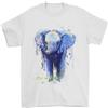 Gildan T-Shirt Da Uomo Acquerello Elefante 100% Cotone