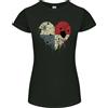 Gildan T-Shirt Donna Petite Taglio Love Flag Panama Calcio
