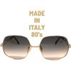 Safilo occhiali da sole donna vintage metallo made in italy safilo elasta marrone 80's