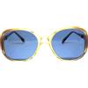 Vintage occhiali da sole donna vintage anni 80 france plastica CLAUDE BRENDAL lente blu