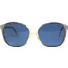 Mode Occhiali da sole anni 80's vintage donna color perla lente blu MODE brillantini