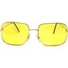 Comet occhiali da sole uomo made italy vintage anni 90 metallo Lente gialla COMET