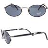 Custom occhiali da sole uomo donna vintage anni 90 made in italy nero metallo CUSTOM
