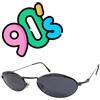 Bluebay occhiali da sole uomo vintage anni 90 bluebay safilo metallo made in italy nero
