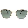 Vintage Occhiali da sole uomo metallo donna vintage anni 90 italia oro lente verde
