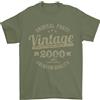 Gildan T-Shirt Verde Militare 100% Cotone Per Il 26° Compleanno Vintage Anno 2000
