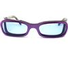 Vintage occhiali da sole donna anni 90 vintage plastica made italy nuovo viola EYE'DC