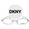 DKNY montatura per occhiali da vista uomo donna piccolo metallo vintage Made Italy
