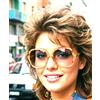 Fabbri Occhiali da sole donna anni 80's vintage farfalla made italy marrone FABBRI
