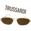 Trussardi occhiali da sole donna vintage anni 90 plastica trussardi trasparenti made italy