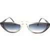 Vintage occhiali da sole donna anni 80 plastica MADE IN ITALY gatto grigio