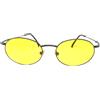 Vintage occhiali da sole uomo vintage anni 90 made in italy donna metallo LENTE GIALLA