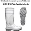 STIVALI ANTINFORTUNISTICI BIANCHI N42 DA LAVORO ALIMENTARE CASEIFICIO S4 PVC