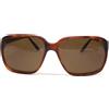 VINTAGE Occhiali da sole uomo anni 80 plastica marrone made italy grande