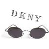 DKNY Occhiali da sole uomo vintage anni 90's metallo made italy grande ovale dkny