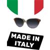 Fabbri Occhiali da sole anni 80'S vintage donna rotondi made italy trasparente FABBRI