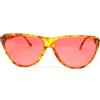Vintage occhiali da sole donna vintage anni 80 made italy plastica grandi marroni BRILLE