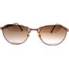 occhiali da sole uomo donna vintage anni 90 rotondi oro marroni DERRY VISION