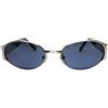 Swing occhiali da sole uomo anni 90's vintage made in italy metallo argento swing