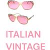 Duemme Occhiali vintage da sole donna anni 80's plastica lente rosa Made Italy DUEMME