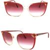 Pilar Crespi Occhiali da sole donna made in italy vintage anni 80 plastica PILAR CRESPI rosso