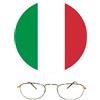 accademy line montatura per occhiali vista uomo vintage italy donna oro metallo accademy line