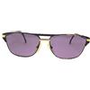 Vintage Occhiali da sole uomo anni 80 metallo lente viola euroglass donna