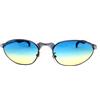 CUSTOM occhiali da sole uomo anni 90 made in italy metallo vintage grigio uv400 CUSTOM