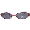 ENRICO COVERI YOUNG occhiali da sole uomo metallo vintage anni 90 ovali rosso