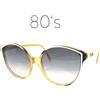 Vintage Occhiali da sole donna anni 80 vintage grande plastica CRISTELLE plastica nero