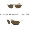 Alessandro Dell'Acqua occhiali da sole uomo donna vintage oro marroni italy ALESSANDRO DELL'ACQUA