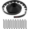 VEVOR Bordatura per giardino VEVOR, bordatura per giardino in plastica da 100 piedi x 1,5 pollici con 120 punte, senza scavo, bordatura flessibile per prato, bordatura per mini recinzioni resistente ai raggi UV, bordatura per vialetti per aiuole e …