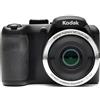 Kodak Fotocamera Bridge compatta PixPro AZ252 - Nero + Kodak PixPro Aspheric HD Zoom Lens 24-600mm f/3.7-6.2 f/3.7-6.2 - refurbished