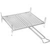 Fraschetti Griglie Graticola per Barbecue Con Piede Cromata 40x45cm